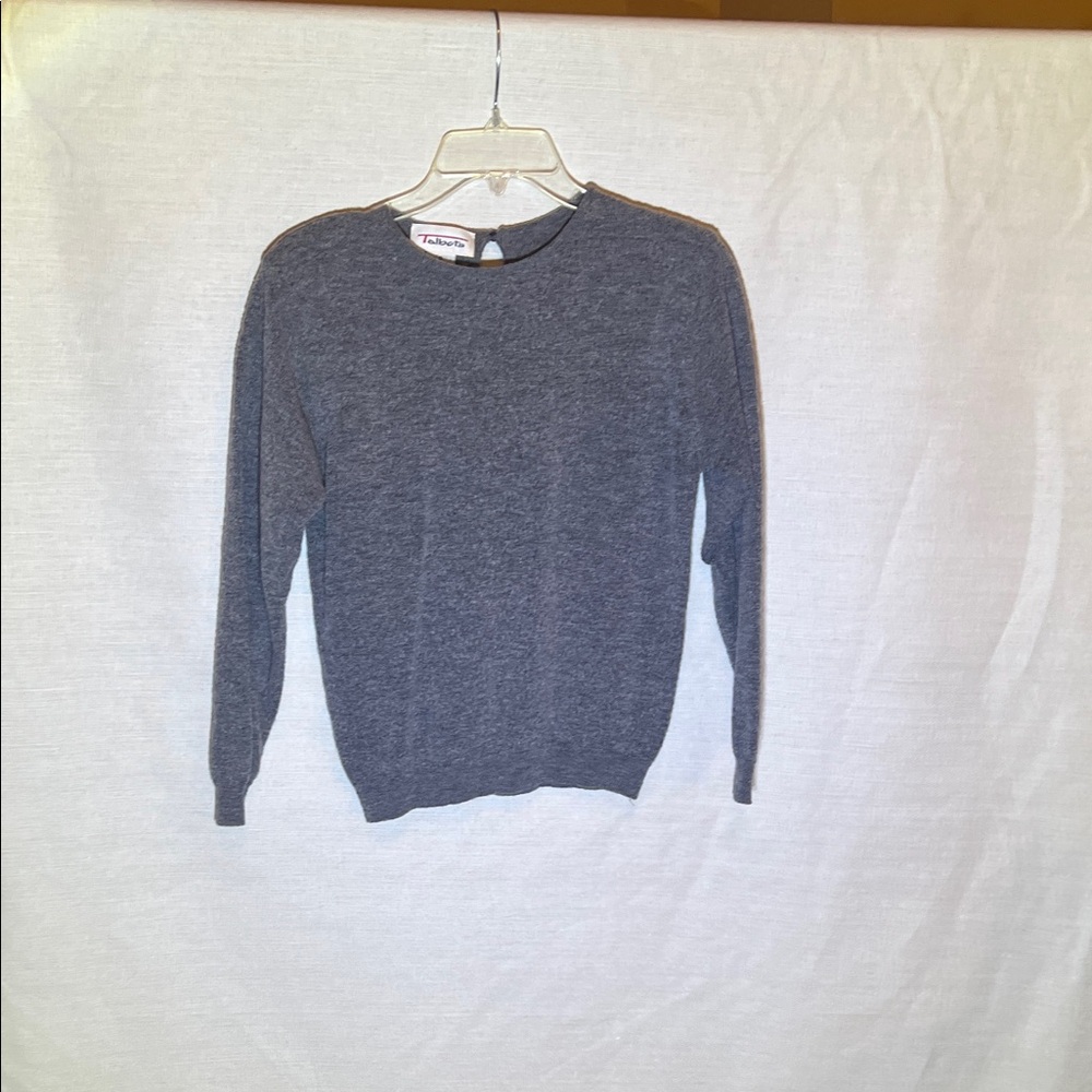 Talbots Charcoal Knit Top